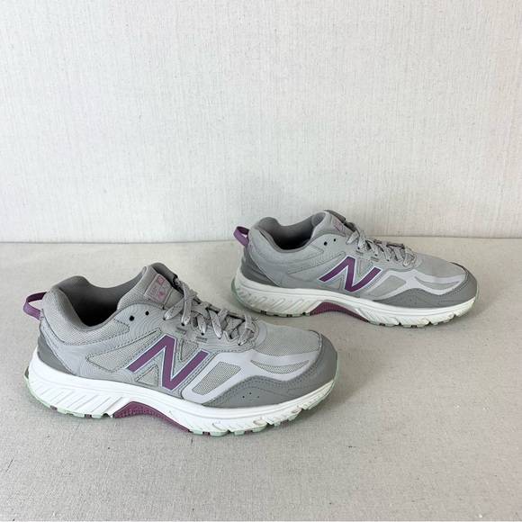 New Balance Women's 510 V4 Light Gray/Purple All Terrain Athletic Shoes - Size 8 - Picture 7 of 14